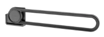 Normbau Cavere Barre d'appui rabattable pour une fixation latérale, 7447223, gauche, L = 725 mm, Cavere® Blanc satiné 092