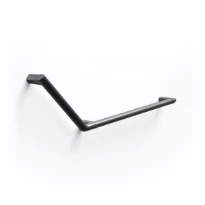 Normbau Cavere Care Poignée de maintien, 650 x 316 mm, 135°, à droite, Cavere® Blanc satiné 092
