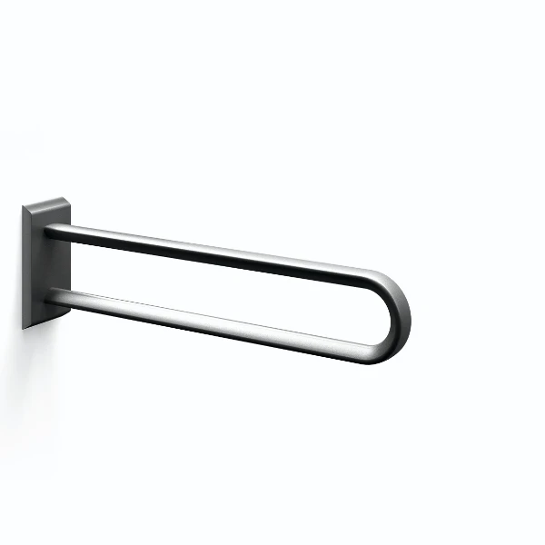 Normbau Cavere Barre d'appui murale vario 7467020, amovible, L = 725 mm, avec platine de fixation, Cavere® anthracite métallisé 095