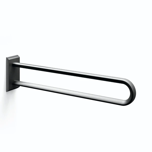 Normbau Cavere Barre d'appui murale vario 7467030, amovible, L = 850 mm, avec platine de fixation, Noir carbone 091