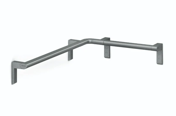 Normbau Cavere Main courante de maintien 7484045, 450 x 750 mm, à gauche, Cavere® anthracite métallisé 095