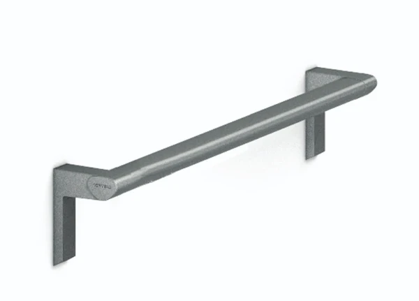 Normbau Cavere Steungreep in hoekvorm en verticaal 7484060, L = 600 mm, Cavere® antraciet-metallic 095