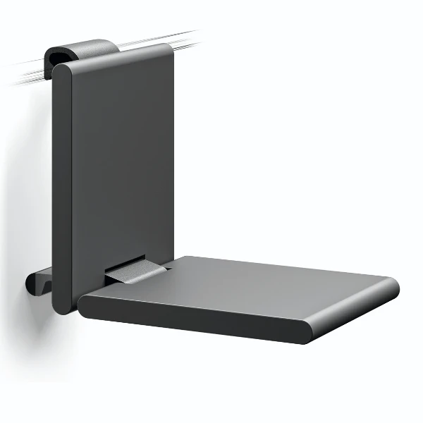 Normbau Cavere Siège de douche à suspendre 7847380, Noir carbone 091