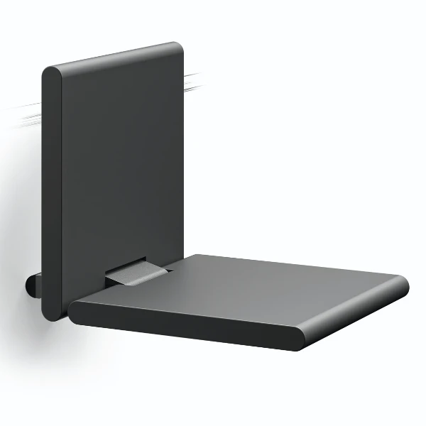 Normbau Cavere Siège de douche à suspendre, 450 x 563 x 340 mm, Cavere® anthracite métallisé 095