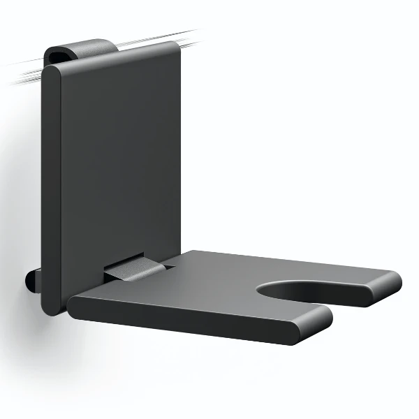 Normbau Cavere Siège de douche à suspendre 7847455, avec découpe ergonomique, Noir carbone 091