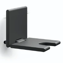 Normbau Cavere Siège de douche à suspendre 7847456, pour le marché français, avec découpe ergonomique, Noir carbone 091