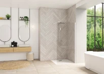 KINEDO Douchewand Smart Design Solo 90 Wit Helder