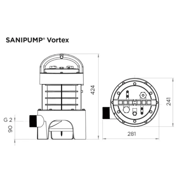 SFA SANIPUMP GR S Pomp voor zwart water