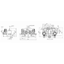 SFA SANICUBIC 2 GR SE71.3 T Opvoerinstallatie vermaler PRO dubbele pomp SE 71.3 D 400 V
