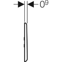 Geberit Samba bedieningsplaat alpenwit