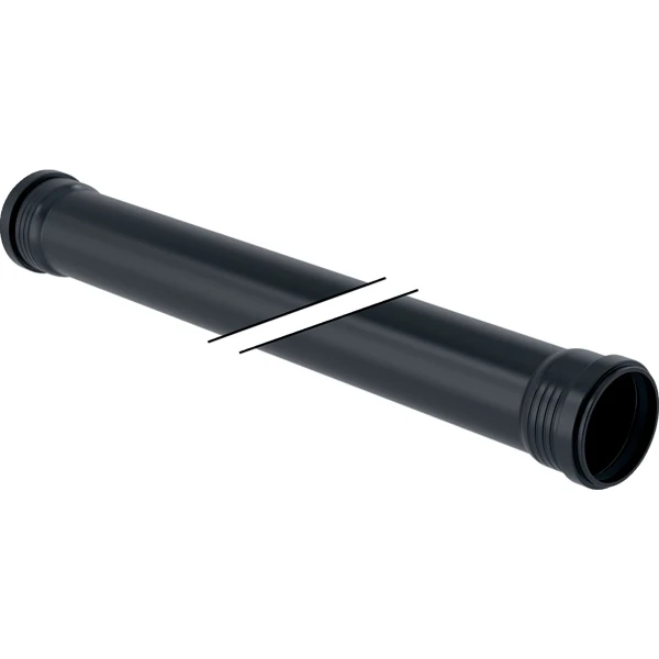 TUYAU GEBERIT SILENT-PRO 50 CM - 50 noir pp avec 2 manchons