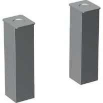 jeu de pieds geberit (2 pc.): h=15–16.5cm, chromé