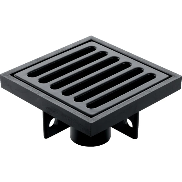 GRILLE SOL GEBERIT 150 - 150 MM o pe sans coupe air- avec grille en fonte