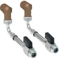 Geberit Monolith wateraansluitset beneden module bidet  101 cm (prijs per set van 2 stuks)