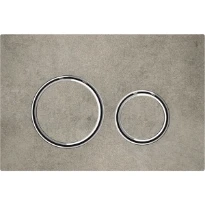 Geberit Sigma 21 plaque de commande finition béton chromé