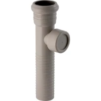 Geberit overloopbuis met e x tra aansluiting/dichting 32 mm G=1" grijs