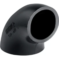 COURBE REDUIT GEBERIT 63 MM X 56 MM noir pe 90 degr