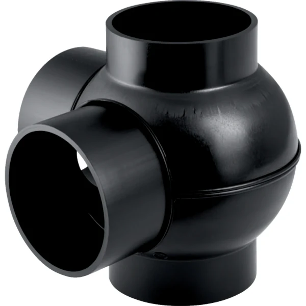 Geberit PE raccord à bille 90° 2x63 mm