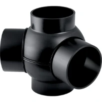 EMBRANCHEMENT BOULE GEBERIT 90 MM X 90 MM noir pe 88,5/135degr 2 raccordements