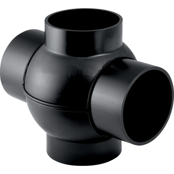 Geberit PE raccord spérique 88° - 180° 63 x 63 x 63 x 63 mm