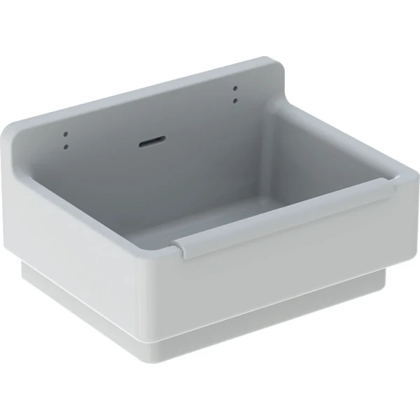 Geberit 300 basic déversoir avec pare-choc 610 x 460 x 340 mm - blanc - avec grilletrous