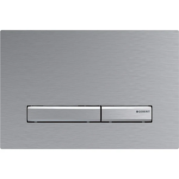 Geberit Sigma 50 plaque de commande - chromé brossé 24,6 - 1,3 o 16,4  cm plastique pour rinçage avec 2 boutons