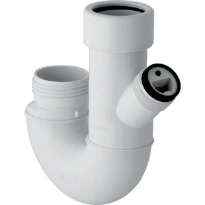 Geberit sifon met dubbele kamer aansluiting toestel 40 mm G=1" alpenwit