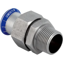 Geberit Mapress inox sans silicone raccord 3-pièces avec joint plat MF 22 x 3/4 M