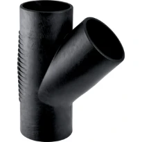 TE GEBERIT SILENT 90 MM X 63 MM noir pe 45 degr db20
