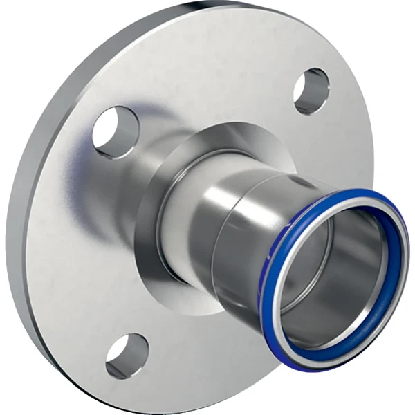 Geberit Mapress RVS FKM flens met persmof PN 10/16 DN15 x 18 mm
