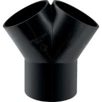 TE-CULOTTE GEBERIT 56 MM X 63 MM X 56 MM noir pe 60degr