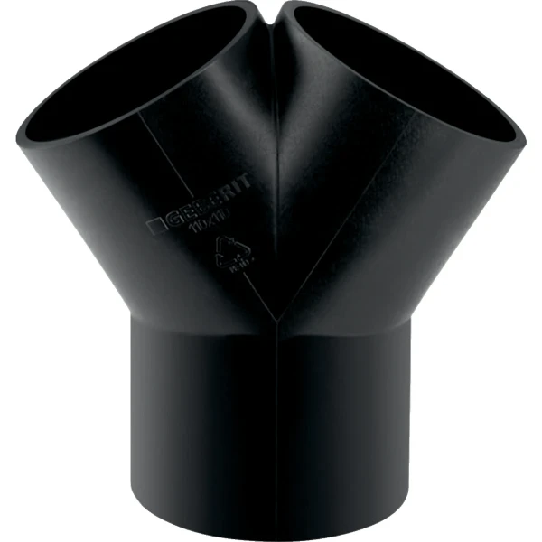 TE-CULOTTE GEBERIT 50 MM X 50 MM X 50 MM noir pe 60degr