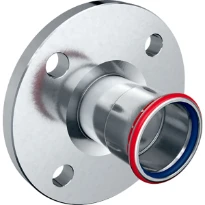 Geberit Mapress C-acier zingué FKM bride avec manchon à sertir PN 10/16 DN65 x 76,1 mm