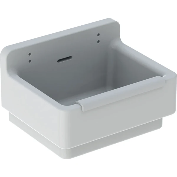 Geberit 300 Basic déversoir 460 x 365 mm avec trop-plein et pare-choc - blanc