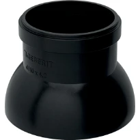 Geberit PE collerette de protection pour colonne de ventilation: d=110mm, DN=100, noir