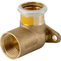 Geberit Mapress cuivre gaz culasse 90° FF 18 x 1/2 mm