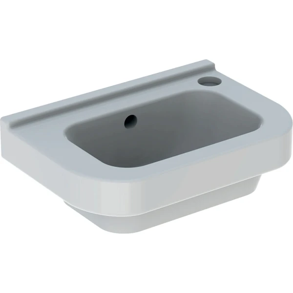 Geberit 300 Basic lave-mains 360 x 250 x 150 mm - blanc - avec trou de robinet droite - avec trop-plein