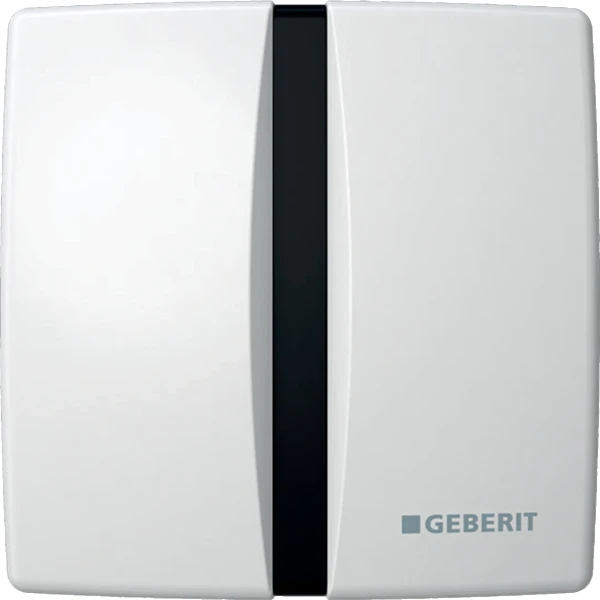 Geberit urinoirsturing elektro afdekplaat zink batterij alpenwit