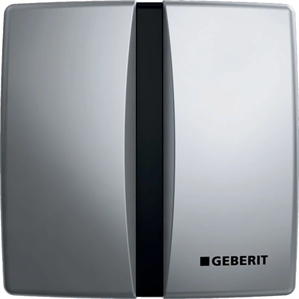 Geberit urinoirsturing elektro afdekplaat zink batterij chroom mat