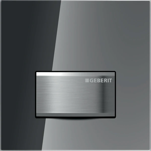 GEBERIT HyTouch Sigma50 handdrukknop v UR pneum metaal  spiegelend rookglas
