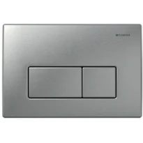 PLAQUE DE COMMANDE GEBERIT KAPPA 50 inox p/réserv.encastr. avec 2 boutons de commande