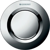 BOUTON POUSSOIR GEBERIT 01 chromé synthetique bouton pneumatique à encastreir