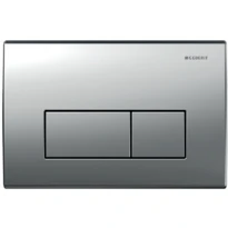 GEBERIT Kappa50 bedieningsplaat bovenbediening metalen 2 toetsen mat verchroomd
