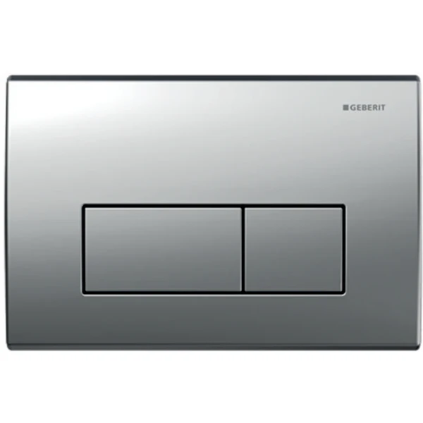 GEBERIT Kappa50 bedieningsplaat bovenbediening metalen 2 toetsen mat verchroomd