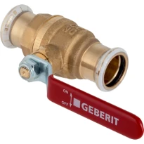 Geberit Mapress Cuivre vanne à bille avec poignée de commande 35 x 35 mm (pas pour eau potable)