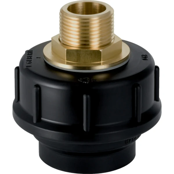 Geberit PE koppeling PE x bu.dr 40 mm - 1/2"M