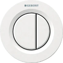 GEBERIT bediening van op afstand type 01, pneumatisch, voor spoeling met 2 hoeveelheden, inbouwdrukker: Alpien wit