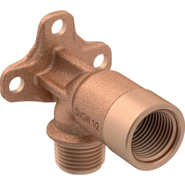 Geberit Mepla muurplaat 90° MeplaFix RMF 1/2" Rp1/2" L7 3 cm