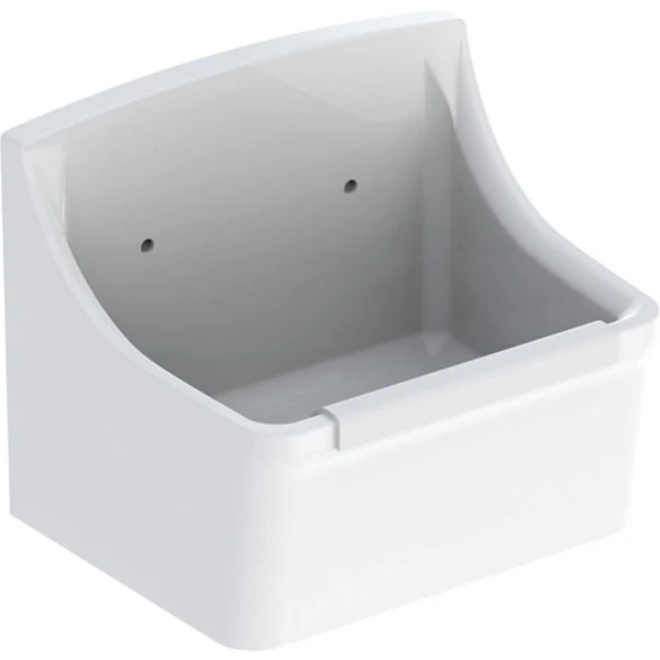 Geberit 300 Basic Norma déversoir 450 x 350 mm - blanc - sans trop-plein - avec trous pour grille pour seau