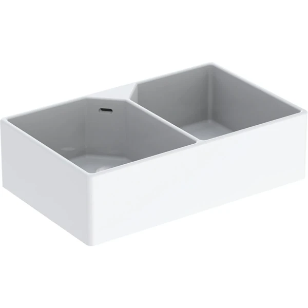 bac multi-usages geberit publica, avec deux vidoir: b=90cm, h=25cm, t=56cm